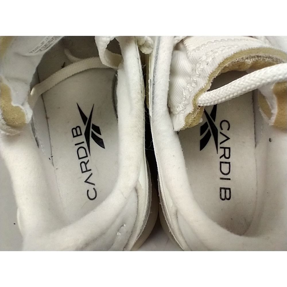 Reebok Club C Cardi B‎ Sneakers Shoes Chalk White H01012 Women's 7 Designer - Picture 7 of 10